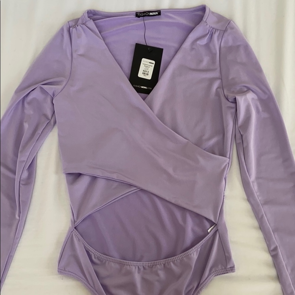 Cecilia Surplice Bodysuit - Picture 1 of 2